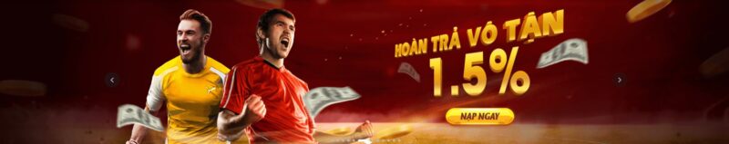 hoàn trả cược 1.5%